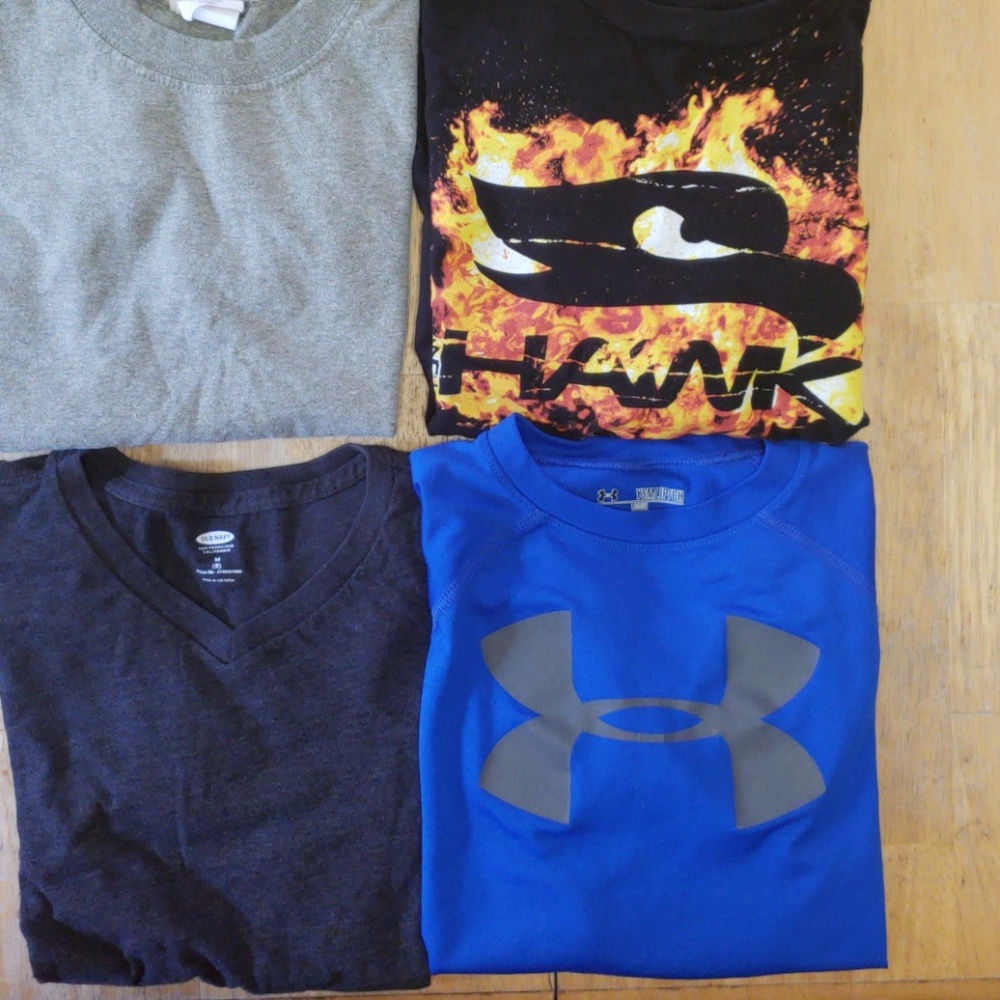 10 shirts TEN bucks!!!!!...long and short sleeved